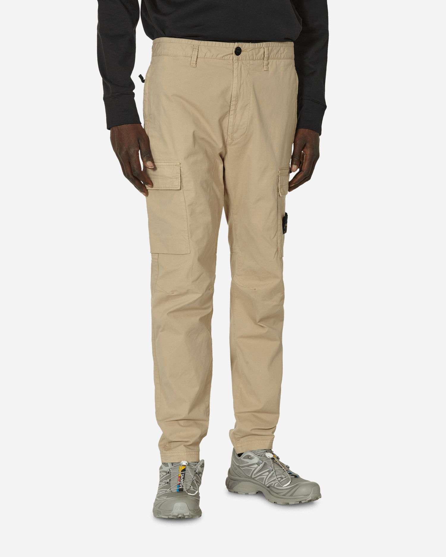Cargo nohavice Stone Island Regular Tapered Cargo Trousers Béžová | 801530410 V0095, 1
