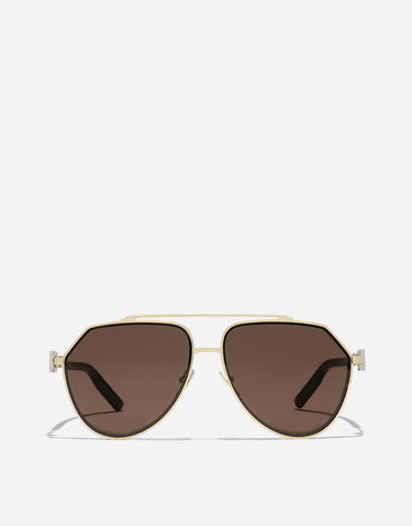 Slnečné okuliare Dolce & Gabbana Dolce & Gabbana Smart Aviator Sunglasses Metalická | VG2315VM2739V000, 0