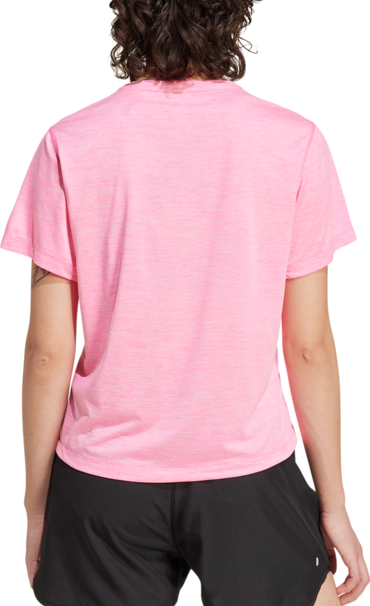 Tričko adidas Originals Own the Run Melange Running T-Shirt Ružová | jl8723, 1