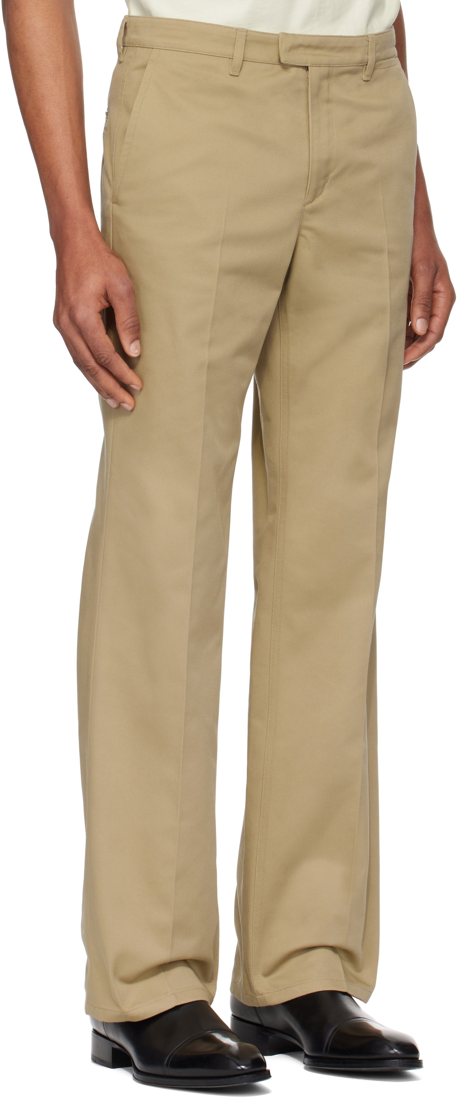 Nohavice Courrèges Courrèges Tailored Trousers Béžová | 125CPA318PL0178, 1