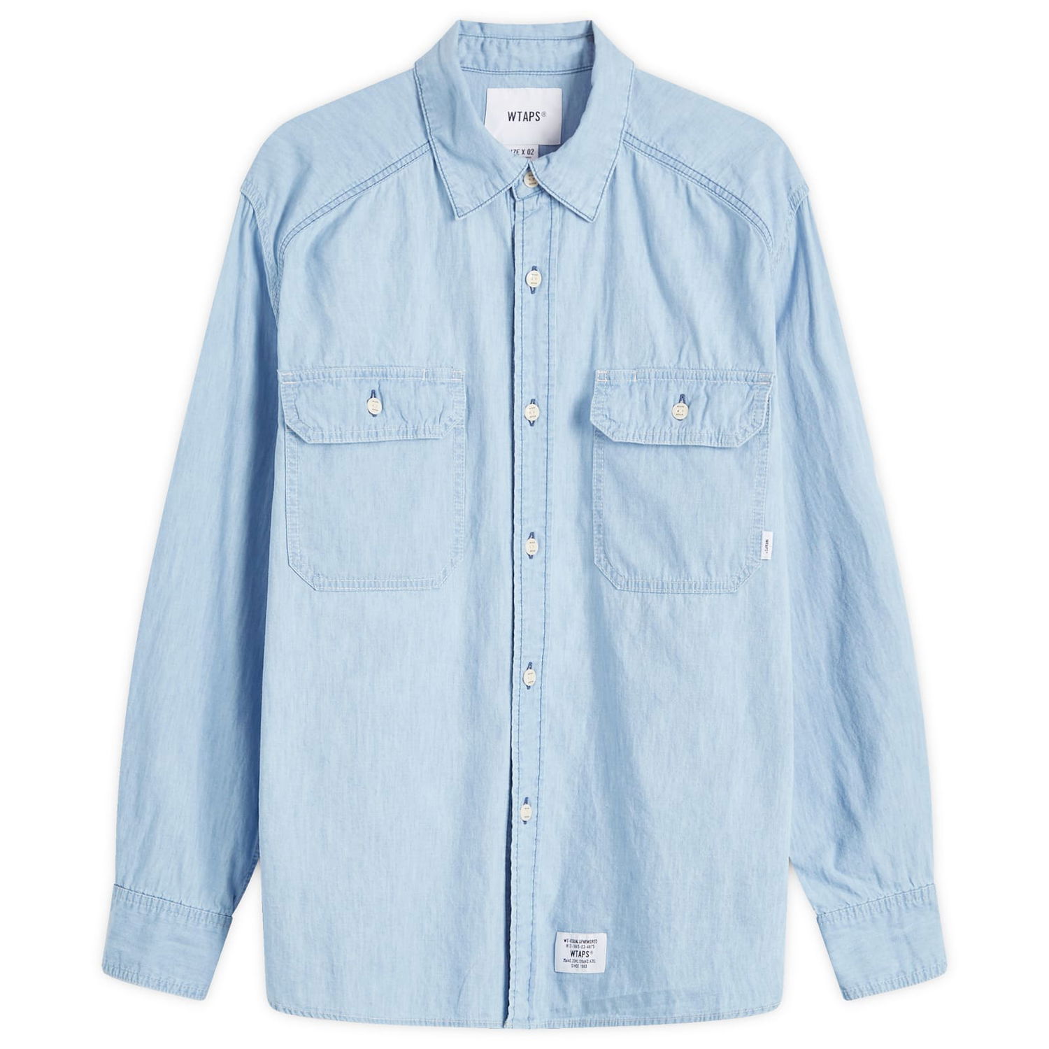 Košeľa WTAPS Shirt Large Modrá | 242WVDT-SHM02-IND, 0