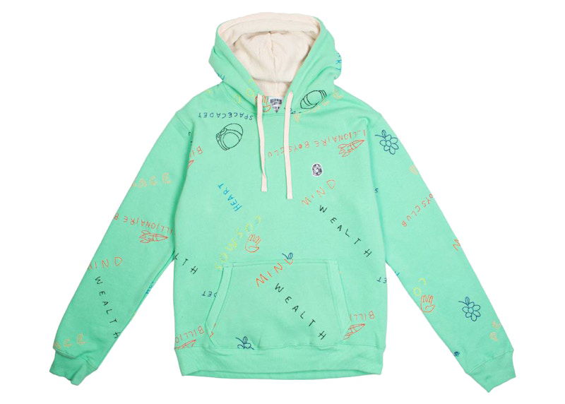Mikina BILLIONAIRE BOYS CLUB Billionaire Boys Club Scribble Hoodie Zelené | 8012300SPR, 0