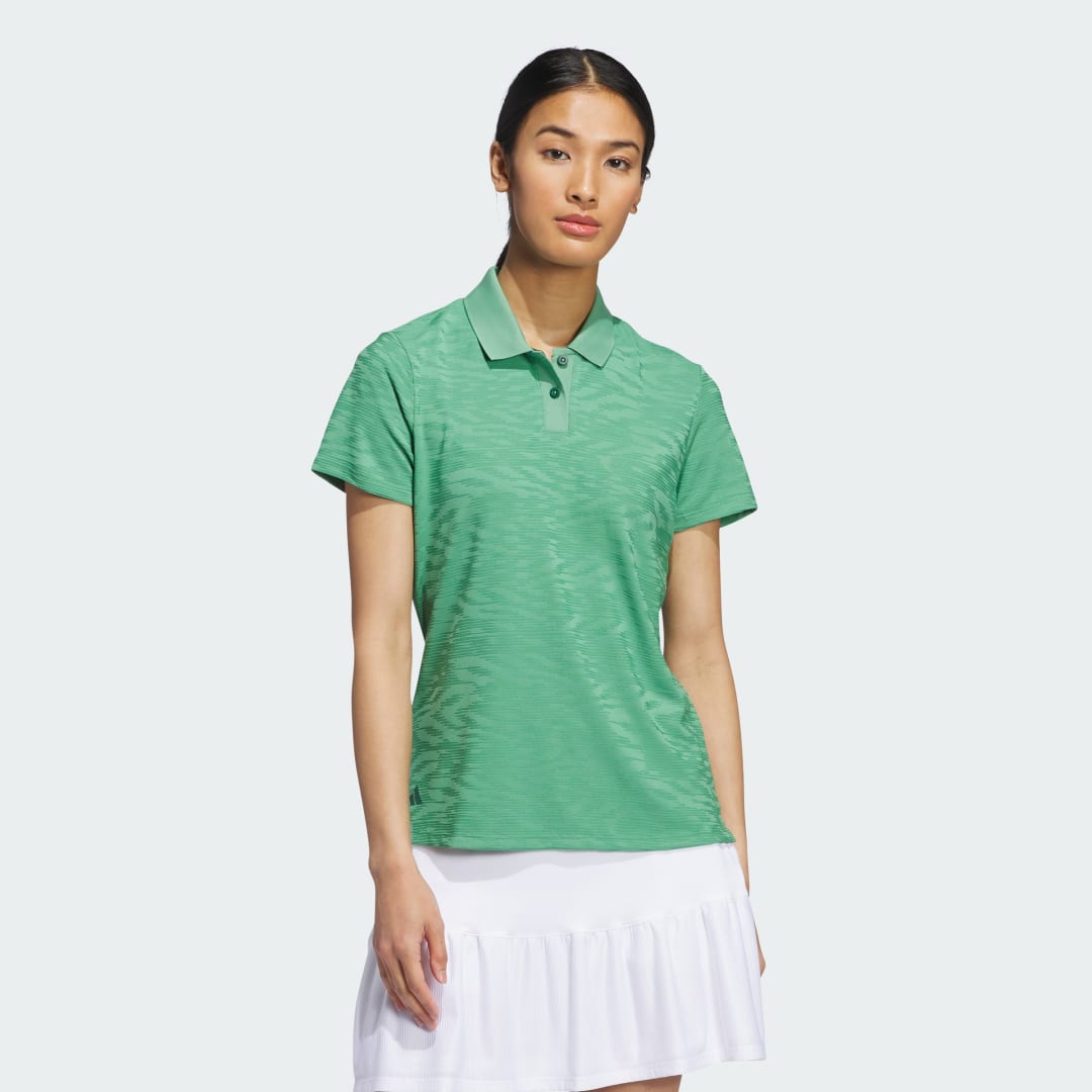 Polo tričko adidas Performance Ultimate365 Jacquard Golf Polo Shirt Zelené | IS9745, 0