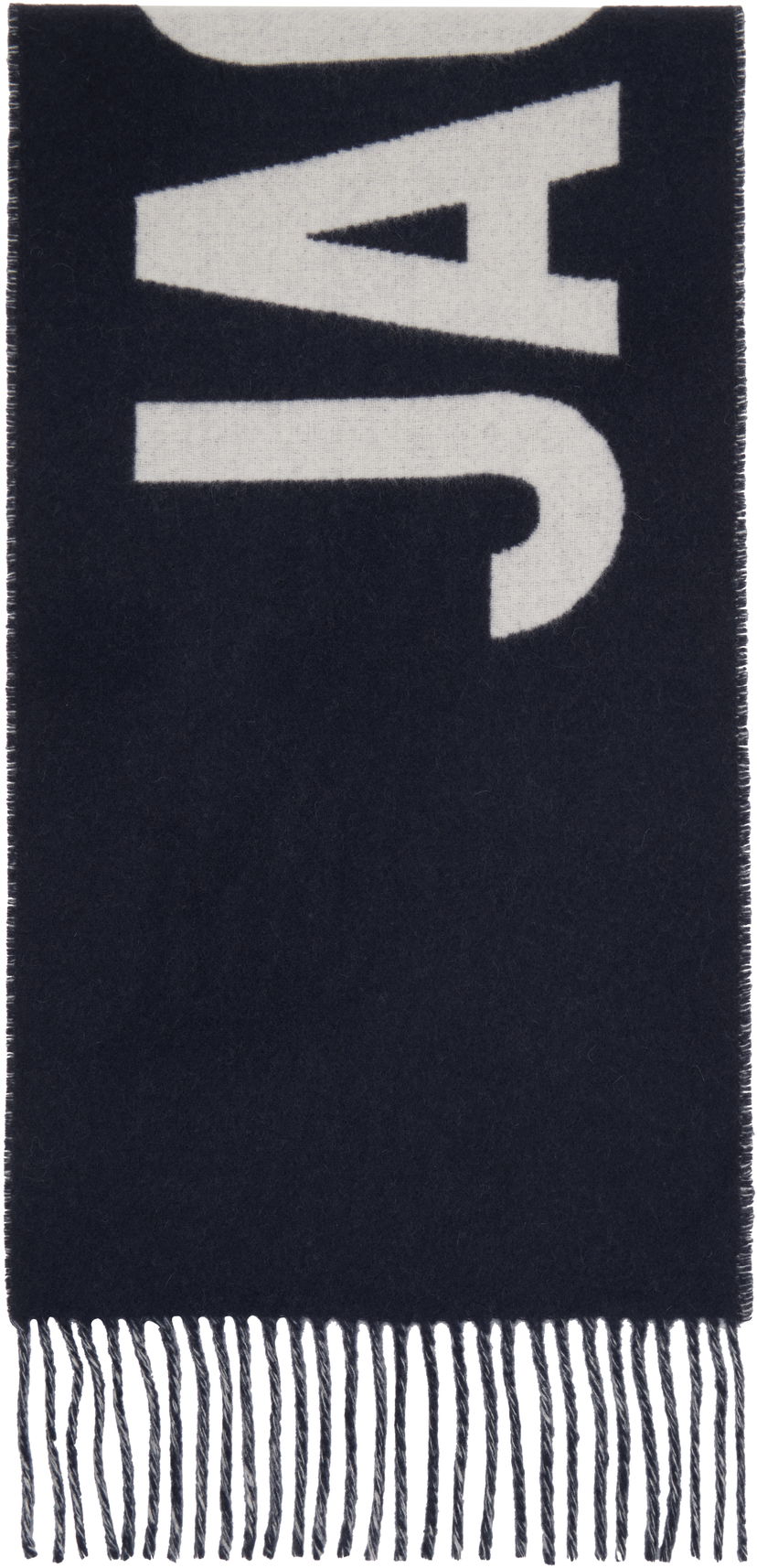 Šál Jacquemus 'The Jacquemus' Logo Scarf Navy | 22HACU00435AOT4001