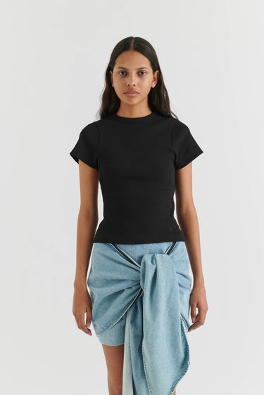 Tričko AXEL ARIGATO Solo Cut Out T-Shirt Čierna | A2085002, 2