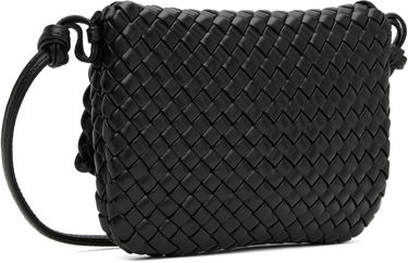Taška cez rameno Bottega Veneta Bottega Veneta Cobble Intrecciato Messenger Bag Čierna | 804457-V01D1-8425, 2
