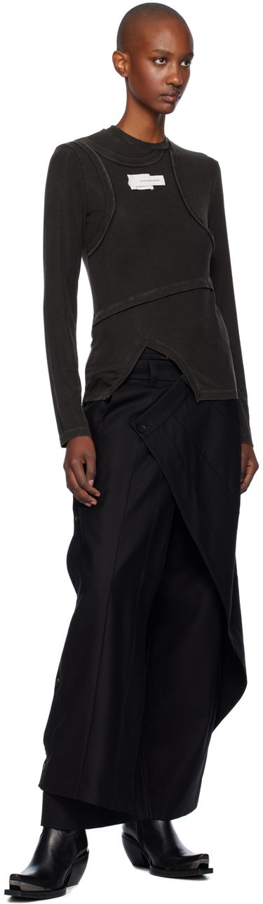 Nohavice Feng Chen Wang Feng Chen Wang Oversize Skirt Trousers Čierna | FUF18TR20B, 3