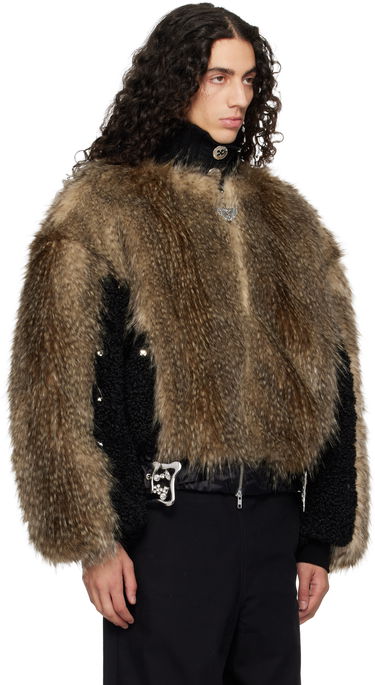 Bomber bunda Chopova Lowena French Kiss Faux-Fur Bomber Jacket Hnedá | 5320, 4