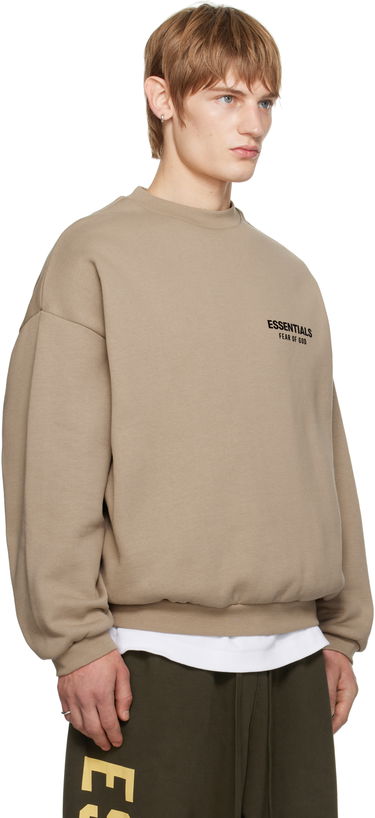 Sveter Fear of God Fear of God ESSENTIALS Fleece Crewneck Sweatshirt Béžová | 192HO246267F, 1