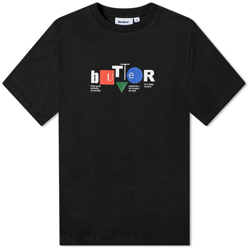 Tričko Butter Goods Design Co T-Shirt Čierna | BUTTERQ1240002