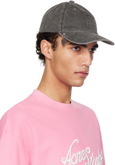 Šiltovka Acne Studios Acne Studios Twill Pendant Cap Šedá | C40397-, 3