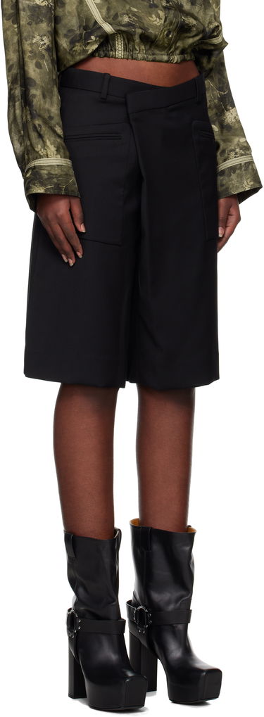 Šortky R13 R13 Crossover Knee-Length Shorts Čierna | R13WR369-R475A, 1