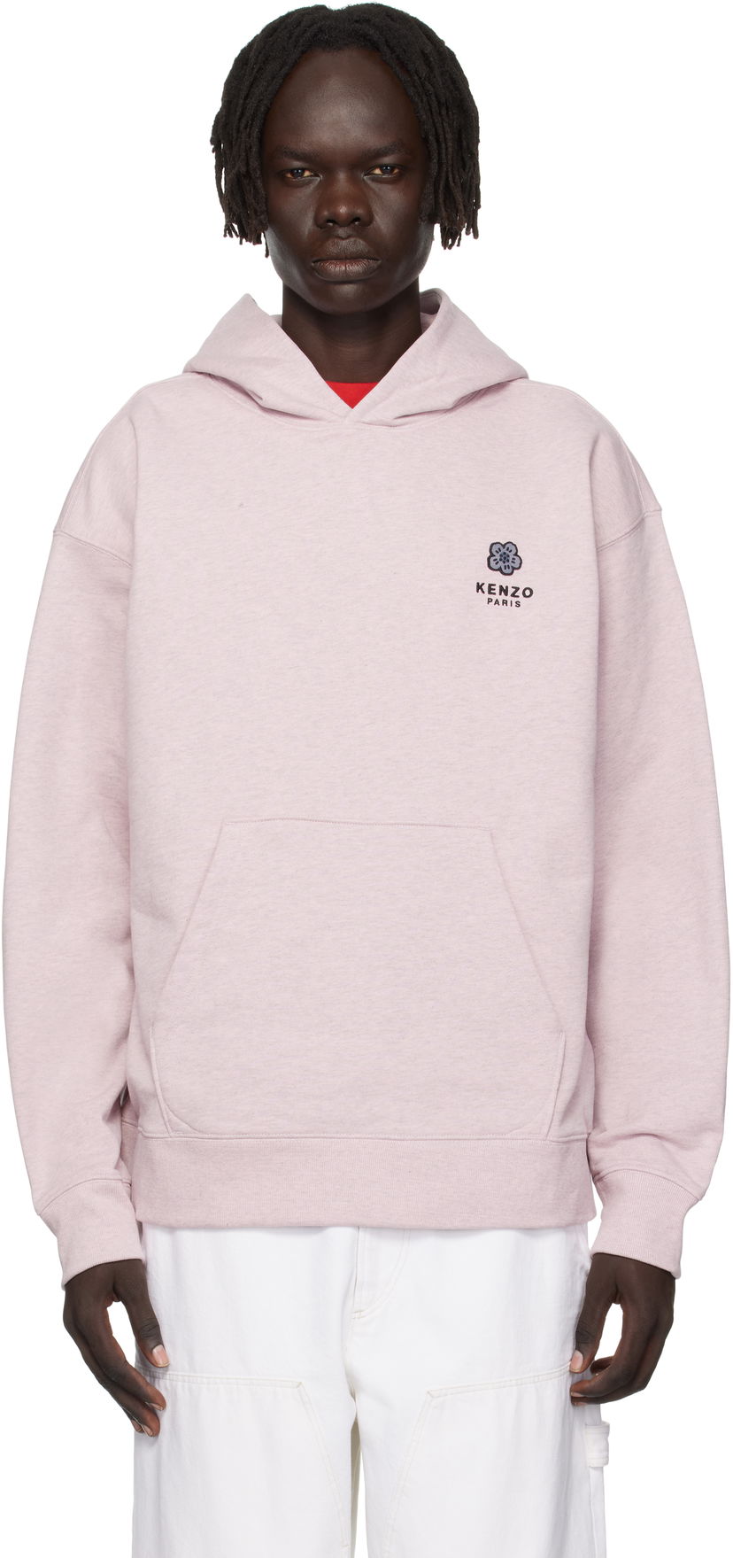 Mikina KENZO Kenzo Paris 'Boke Flower' Embroidered Oversized Hoodie Ružová | FF65HO4514MC