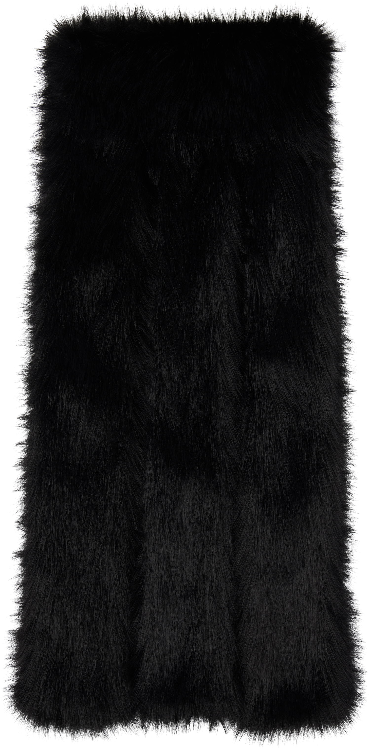 Šál Simone Rocha Simone Rocha Triple Slit Faux Fur Scarf Čierna | 1038 1090, 1