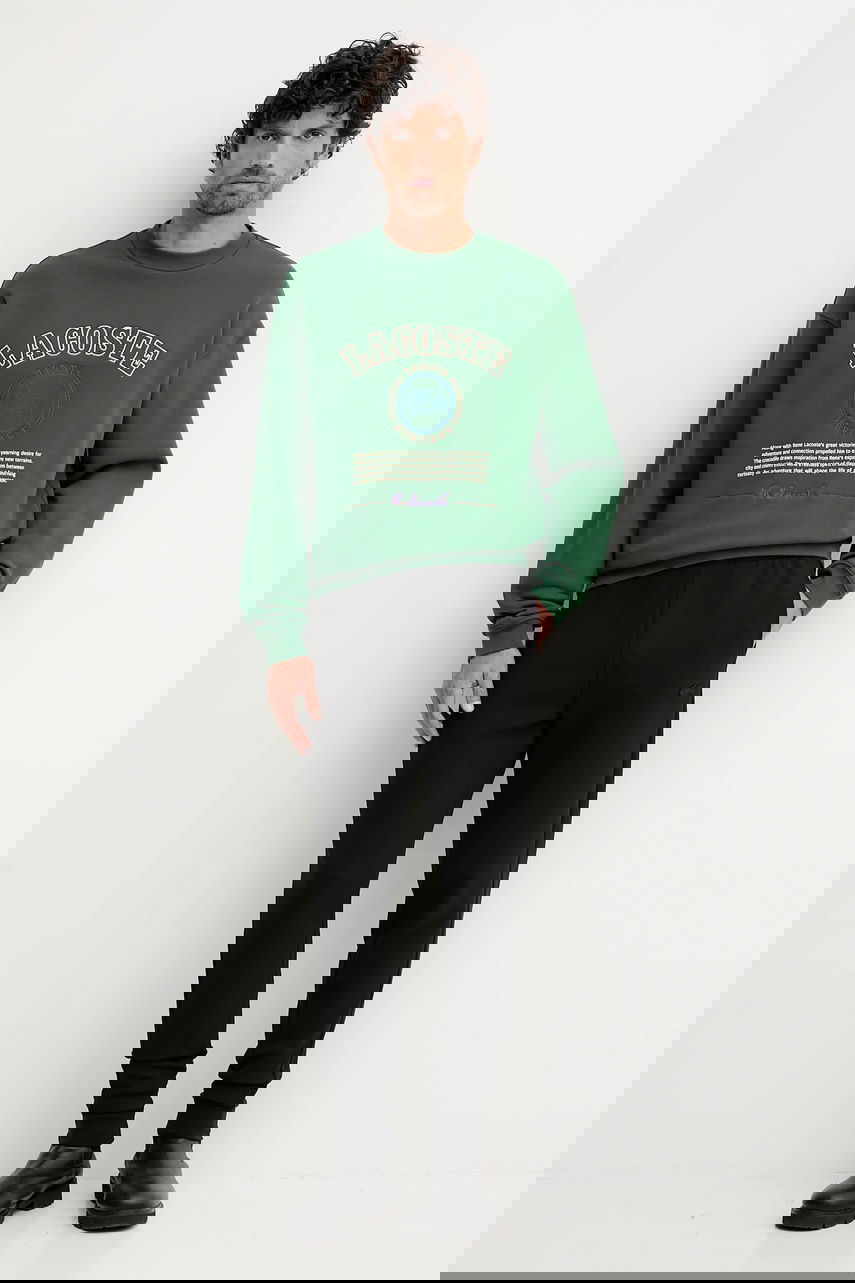 Mikina Lacoste Tennis Heritage Embroidered Sweatshirt Zelené | SH5888, 1