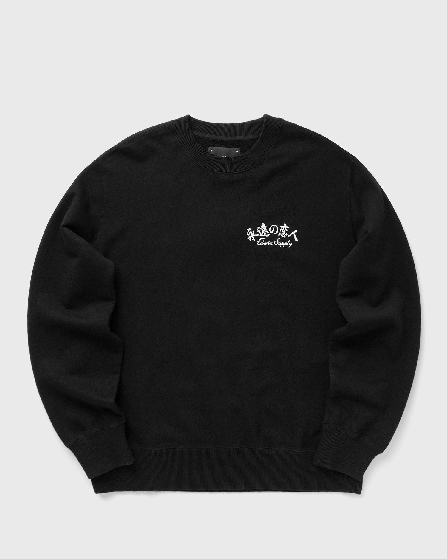 Sveter EDWIN Forever Lover Crewneck Sweatshirt Čierna | I035045-8967, 0
