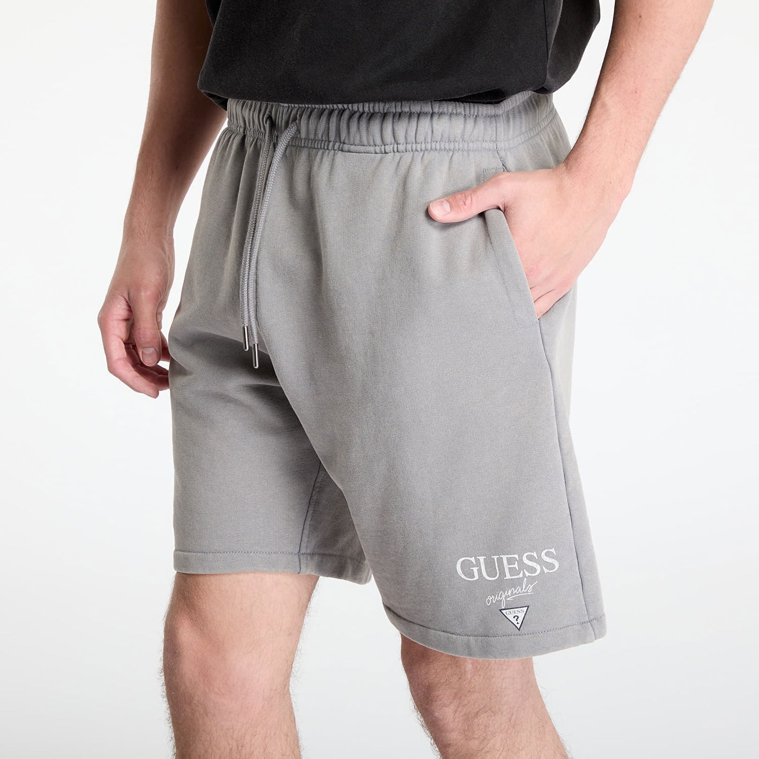 Šortky GUESS GUESS Originals Jogger Shorts Šedá | M5GD50KCPR1-FJ2J, 1