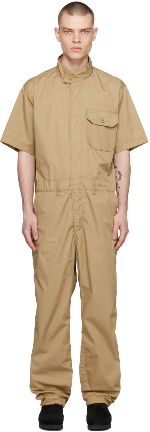 Overal Engineered Garments Beige Racing Jumpsuit Béžová | 23S1F025, 0