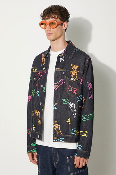 Bunda BBC IceCream ICECREAM Running Dog Denim Trucker Jacket Navy | IC24245, 3