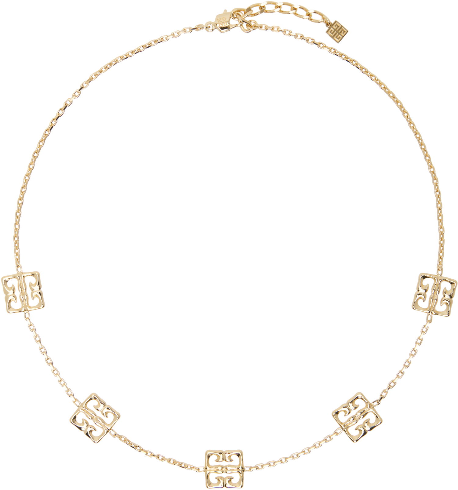 Náhrdelník Givenchy Chain With Square Pendants Necklace Metalická | BF00R7F003710, 0