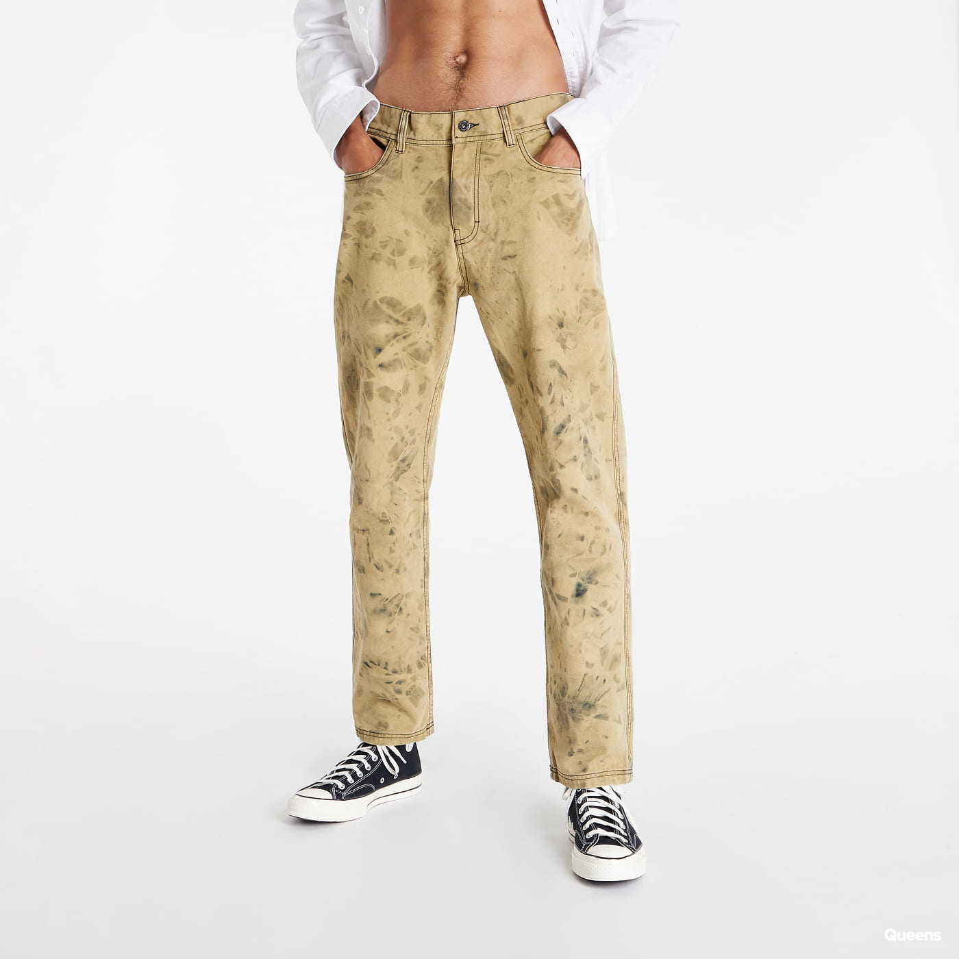 Nohavice Pleasures Locust Twill Pant Béžová | P22SU023 Yellow, 0