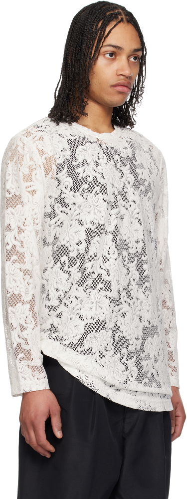 Košeľa Comme des Garçons Comme des Garçons Homme Plus Raschel Lace T-Shirt Čierna | PO-T036-051, 4