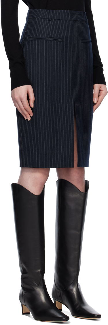 Sukňa Anine Bing Pinstripe Midi Skirt Modrá | A-04-10547-NYA29, 1