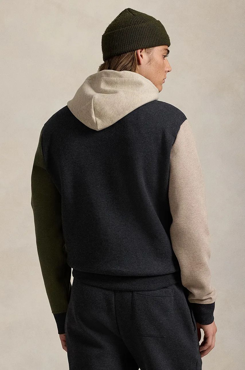 Mikina Polo by Ralph Lauren Colorblock Hoodie Šedá | 710957592, 1