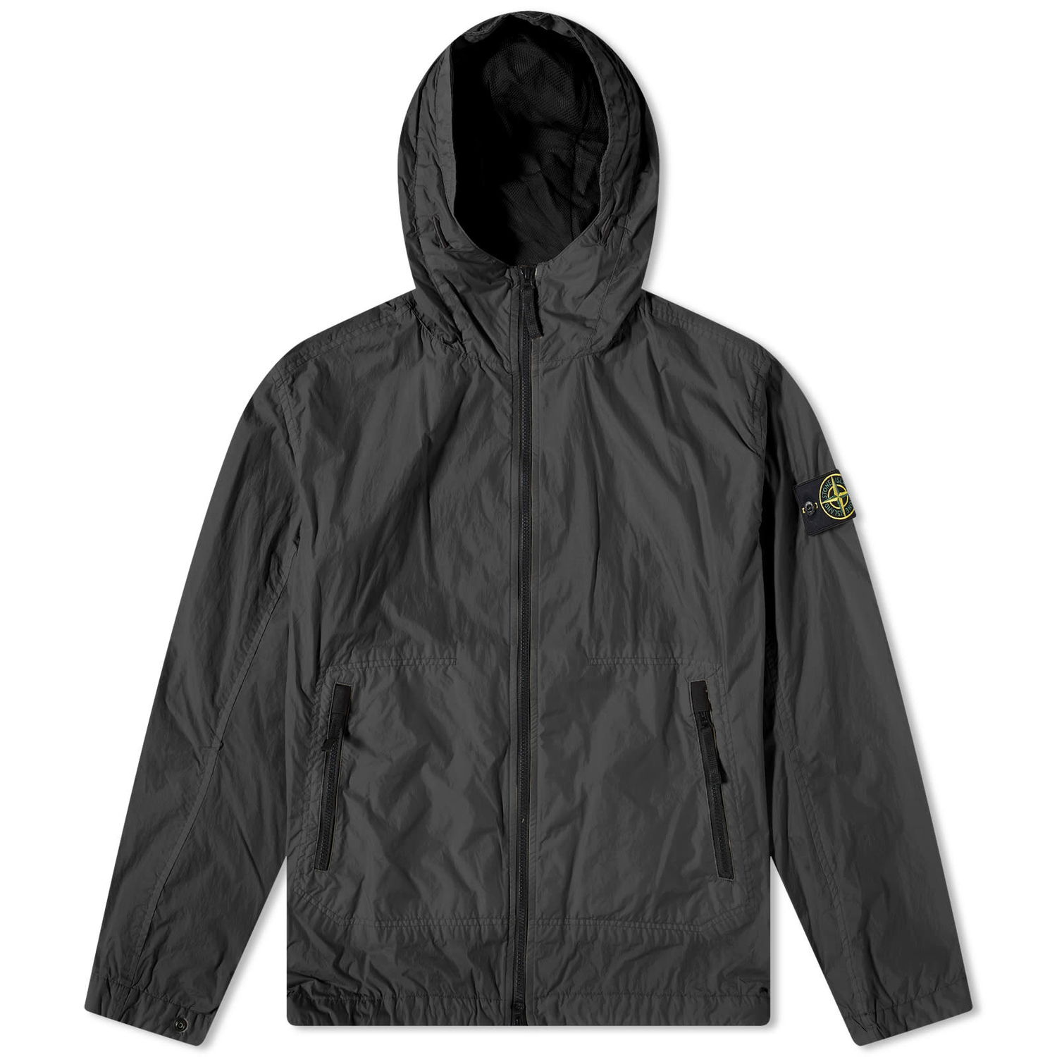 Vetrovka Stone Island Crinkle Reps Hooded Jacket Čierna | 781540522-V0029, 0