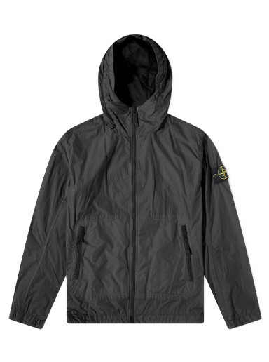 Vetrovka Stone Island Crinkle Reps Hooded Jacket Čierna | 781540522-V0029