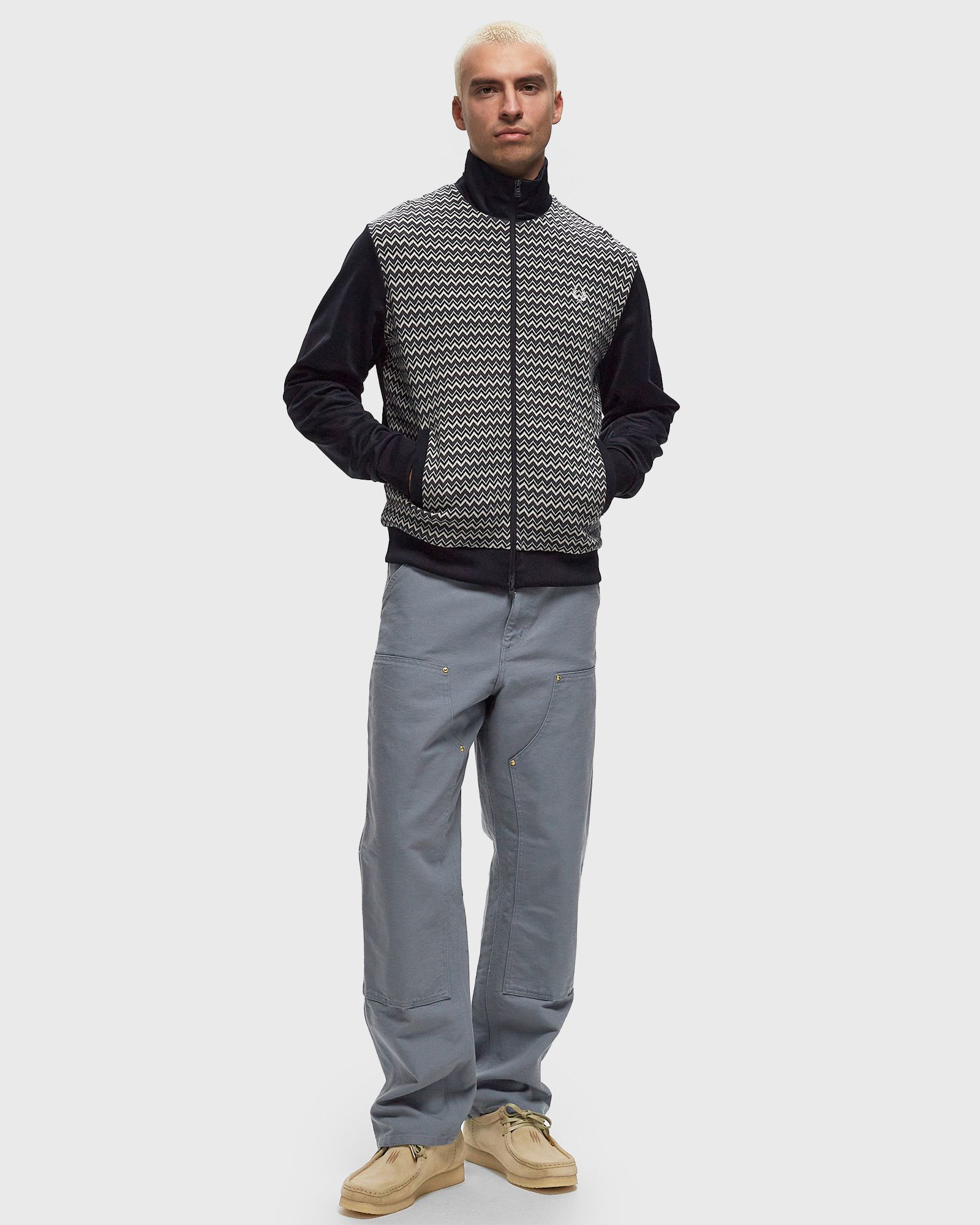 Knitted Panel Track Jacket