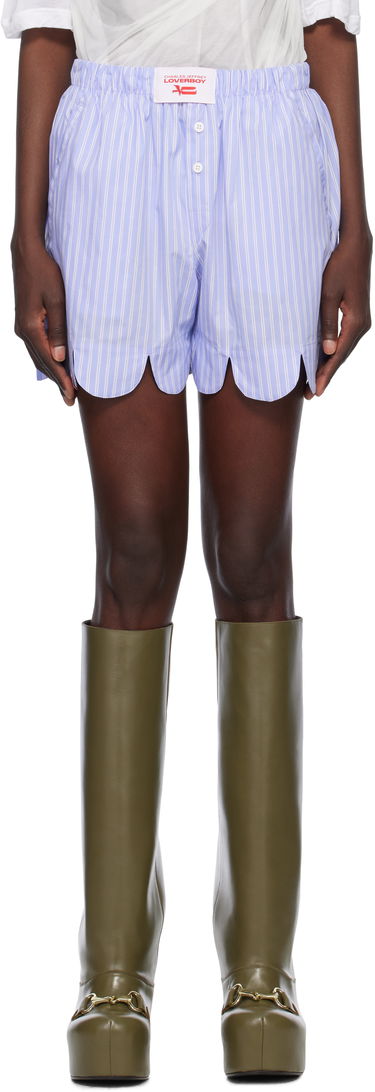 Boxerky Charles Jeffrey Loverboy Charles Jeffrey LOVERBOY Scalloped Boxer Shorts Modrá | 54030402, 0