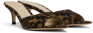 Doplnky Gianvito Rossi Gianvito Rossi Elle 55 Suede Leopard Print Mules Hnedá | G15110.55RIC.CMD, 3