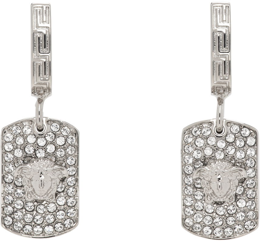 Náušnice Versace Medusa Hoop Earrings "Silver" Metalická | 1014087_1A00621_4JEE0, 0