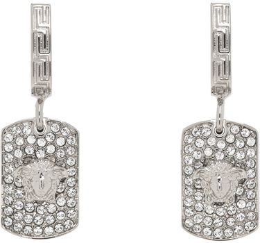 Náušnice Versace Medusa Hoop Earrings "Silver" Metalická | 1014087_1A00621_4JEE0, 0