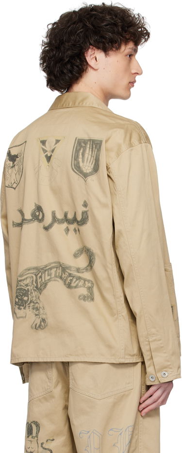 Bunda Neighborhood Neighborhood Memorial Coverall Jacket Béžová | 251AQNH-JKM01, 2