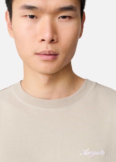Tričko AXEL ARIGATO Honor T-Shirt with Arigato embroidery Béžová | A1460010, 5