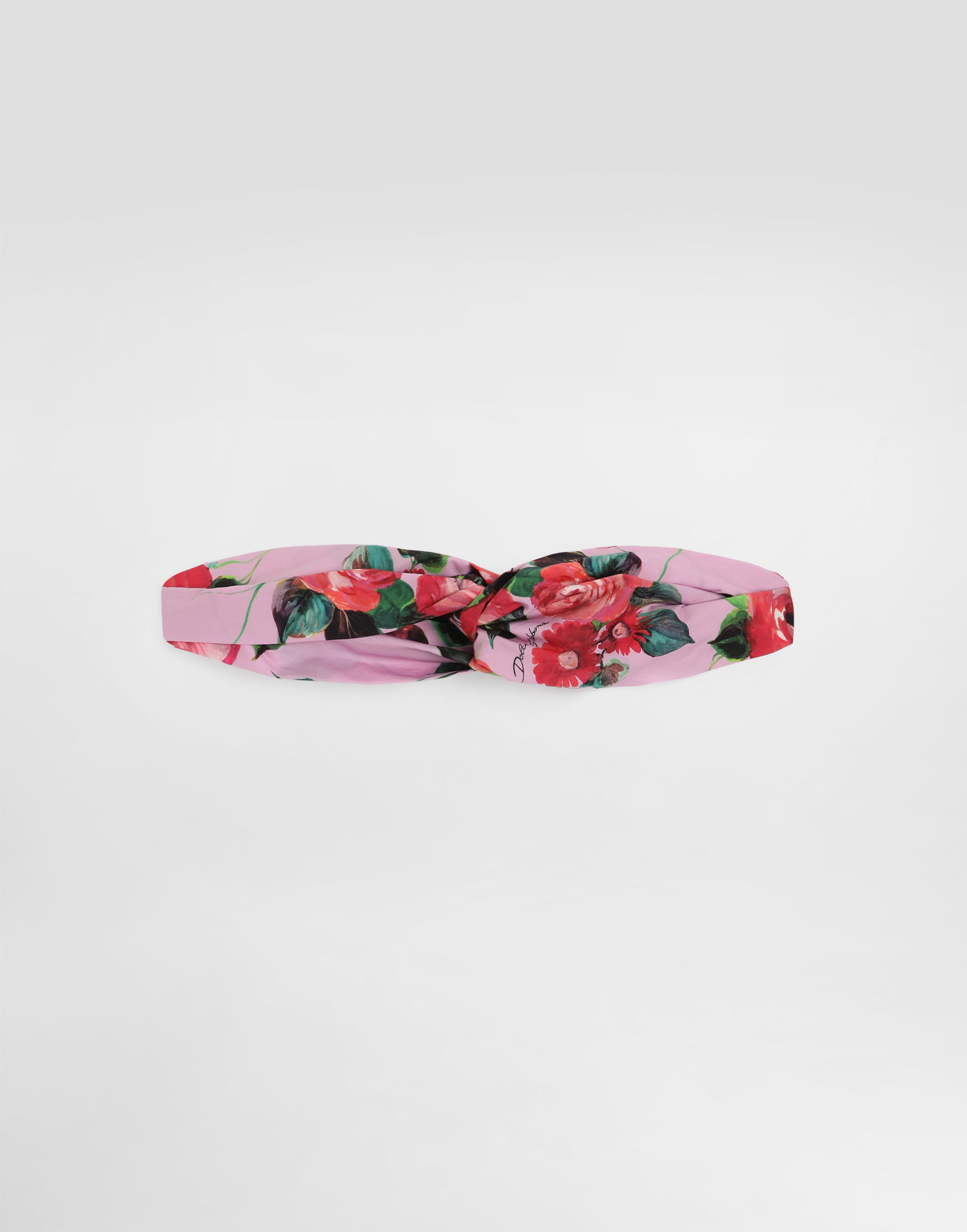 Šál Dolce & Gabbana Dolce & Gabbana Poplin Twist Headband with Floral Print Ružová | LB5H09FI5LNHP5QD, 0