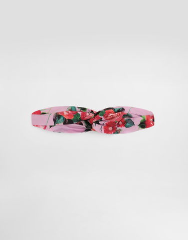 Šál Dolce & Gabbana Dolce & Gabbana Poplin Twist Headband with Floral Print Ružová | LB5H09FI5LNHP5QD, 0