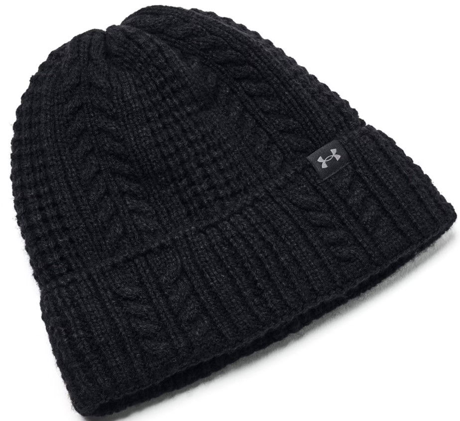 Klobúk Under Armour W Halftime Cable Knit Beanie Čierna | 1386639-001, 0