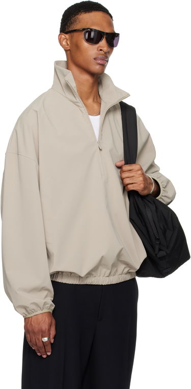 Bunda Fear of God Fear of God ESSENTIALS Sporty Half-Zip Jacket Béžová | 202SP256721F, 1