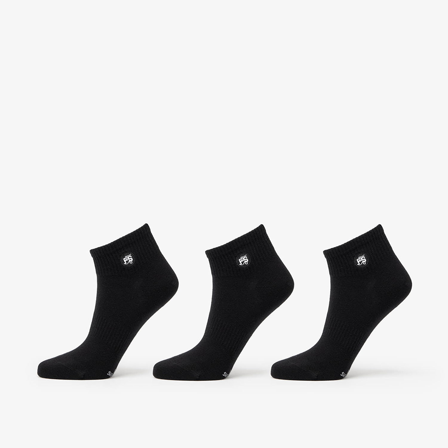 Ponožky Footshop Ankle Socks 3-Pack Black Čierna | FTSHP_374, 0