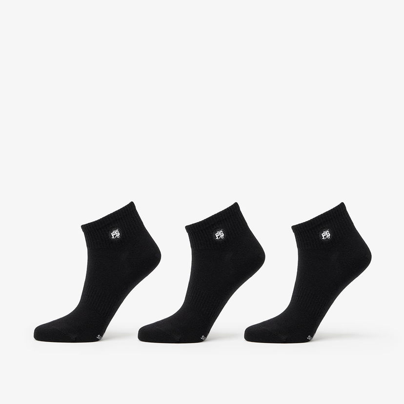 Ponožky Footshop Ankle Socks 3-Pack Black Čierna | FTSHP_374