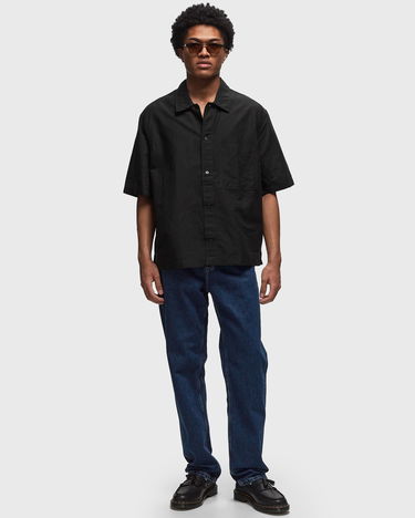 Košeľa CALVIN KLEIN LINEN SS SHIRT Čierna | J30J325173BEH, 1