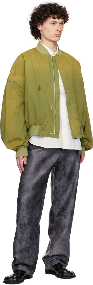 Bomber bunda JW Anderson JW Anderson Relaxed Cotton Bomber Jacket Zelené | JK0382-PG1767, 3