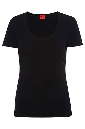 Tričko BOSS Two-Pack Stretch-Cotton T-Shirts with Logos Čierna | 50469660