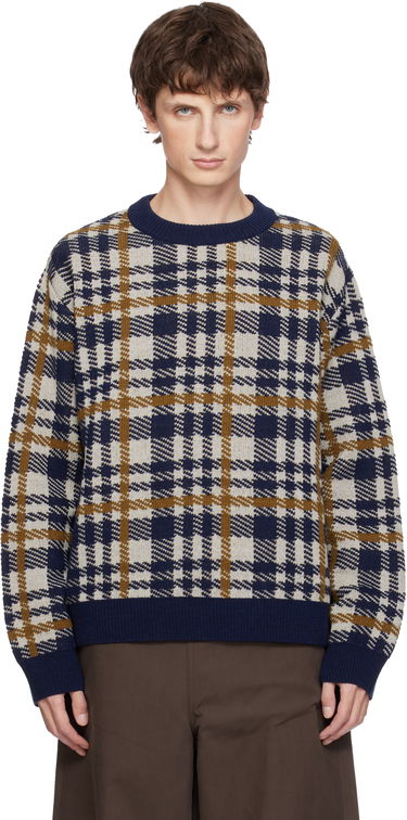 Sveter Dries Van Noten Dries Van Noten Check Crewneck Sweater Rôznofarebný | 252-021219-2727, 0