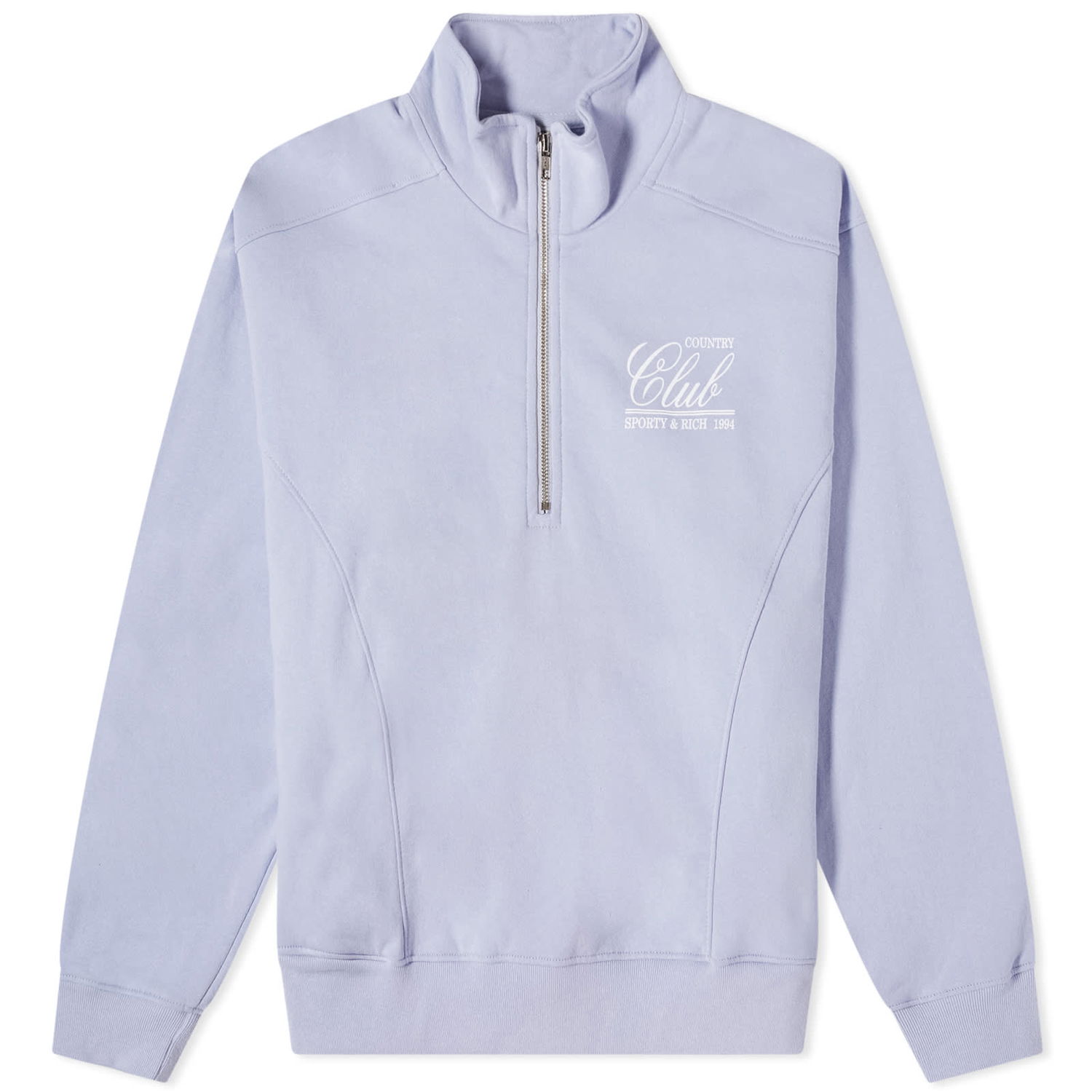 Sveter Sporty & Rich 94 Country Club Quarter Zip Sweat Fialová | QZ881CH, 0