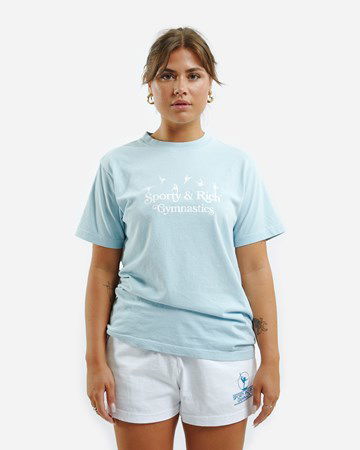 Tričko Sporty & Rich Gymnastics T-Shirt Modrá | TS487BB, 1