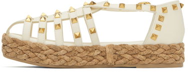 Tenisky a topánky Valentino Valentino Garavani Rockstud Cork Wedge Sandals Biela | 6W2S0LP9CYP, 2